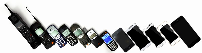 mobiltelefonok fejlődése 1990-2016